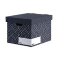 Bankers Box Decor caja almacenamiento azul medianoche urbano paquete 5