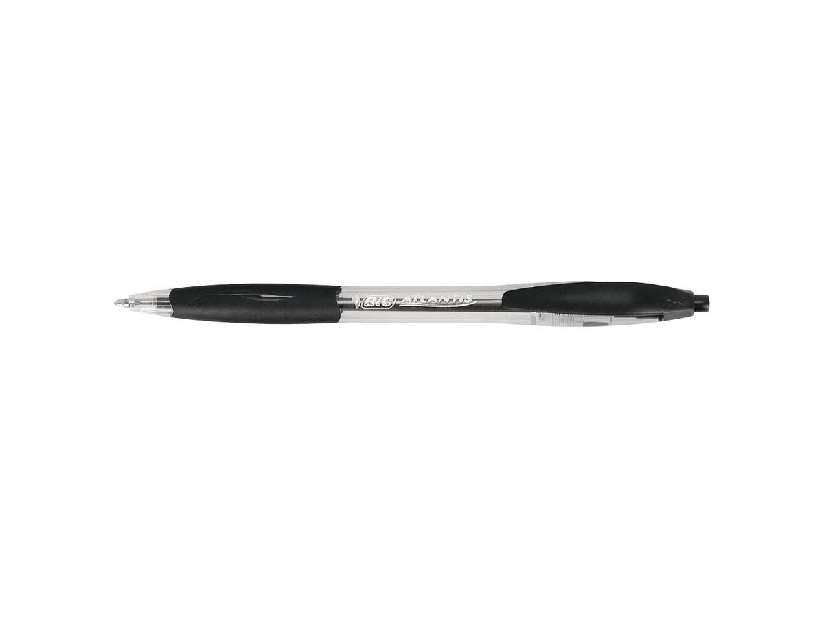 BIC Atlantis Classic bolígrafo retráctil rosca negro punta media 12 (3)