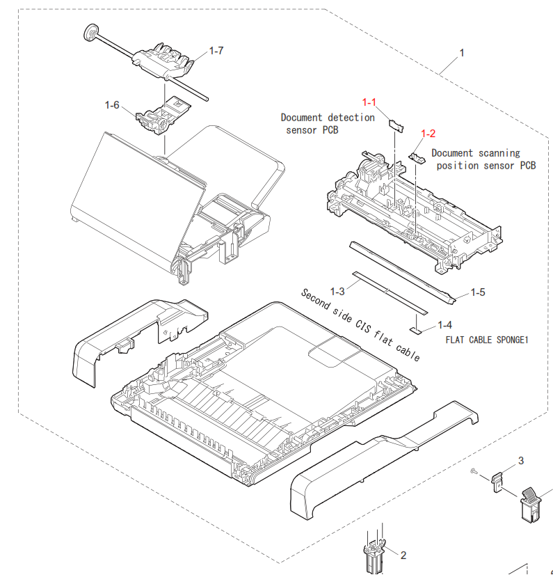 Brother Conjunto Soporte Separador D008V0001