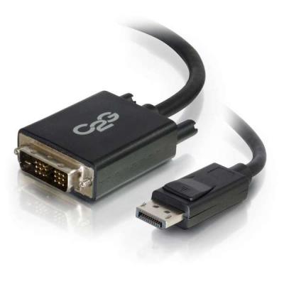 C2G DP to DVI Black Cable DisplayPort a DVI-D 2m (2)