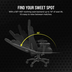 CORSAIR TC100 RELAXED Gaming stol sort