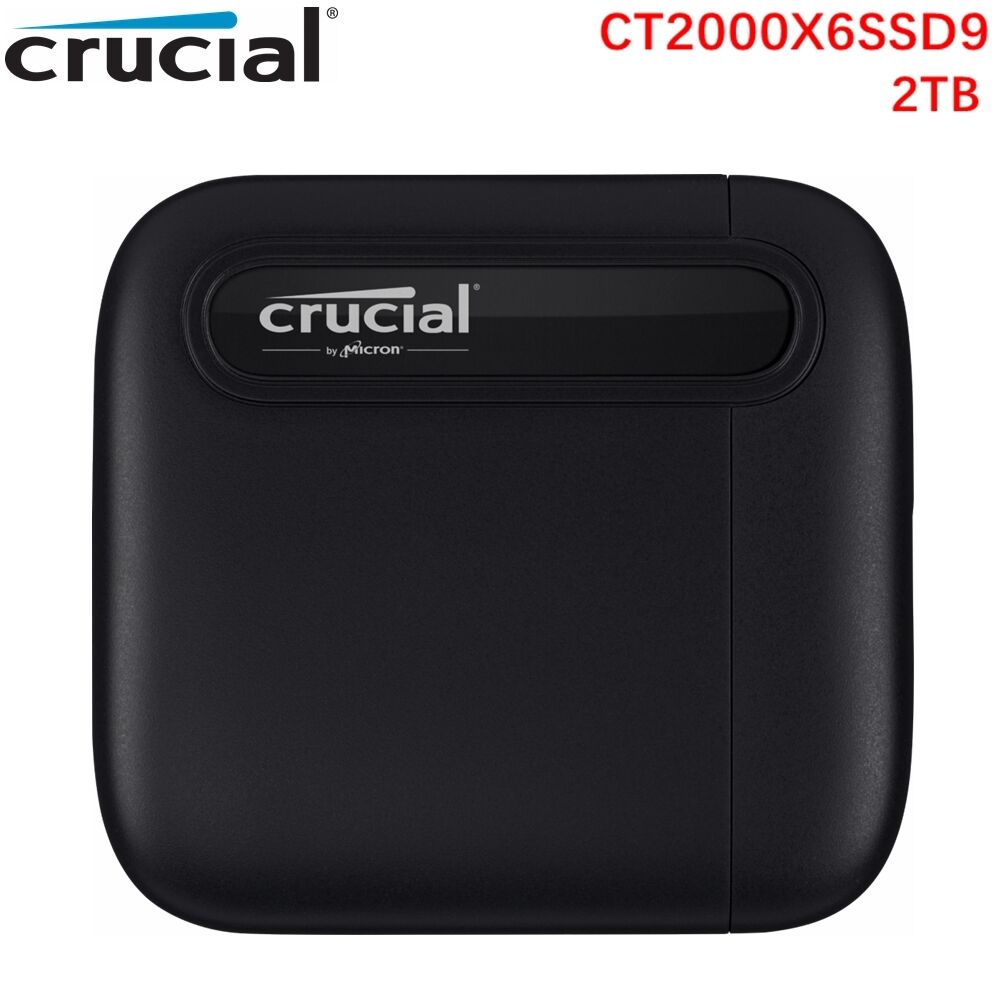 Crucial X6 SSD, 2TB, externo (portátil), USB3.1 Gen (CT2000X6SSD9) (2)