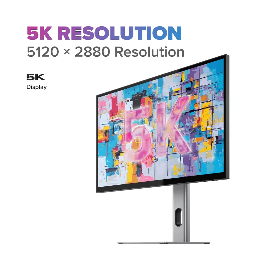 ALOGIC Clarity 5K 27 monitor con hub USB-C de carga para portátil 65W