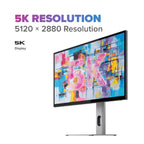 ALOGIC Clarity 5K 27 monitor con hub USB-C de carga para portátil 65W