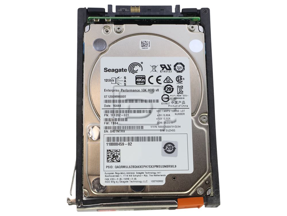 EMC 1.2tb 2.5 inch 10k 12G Unity D3-2S10-1200-RFB – Reacondicionado