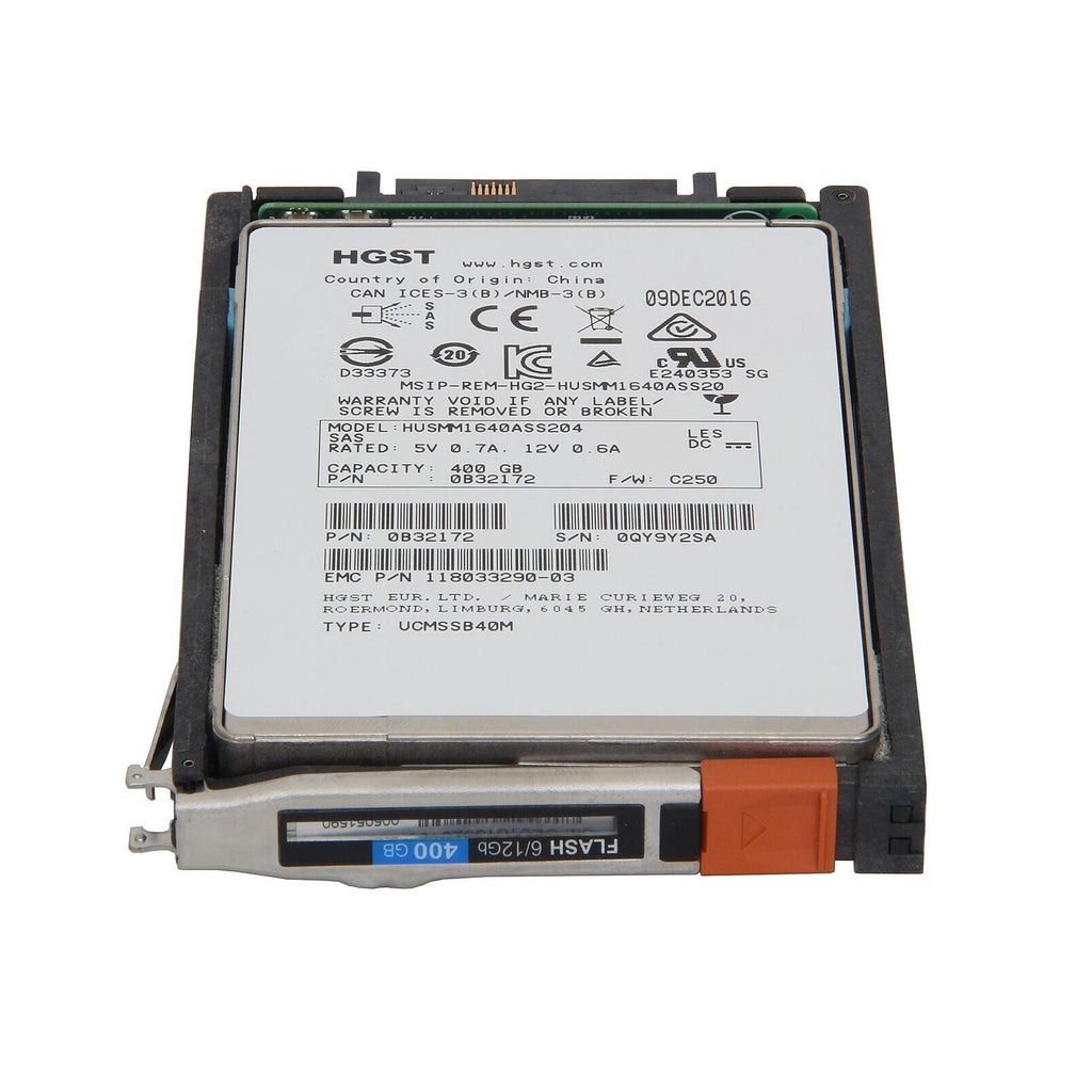 EMC 400gb SSD 2.5 inch 12G Unity D3-2S12FX-400-RFB – Reacondicionado