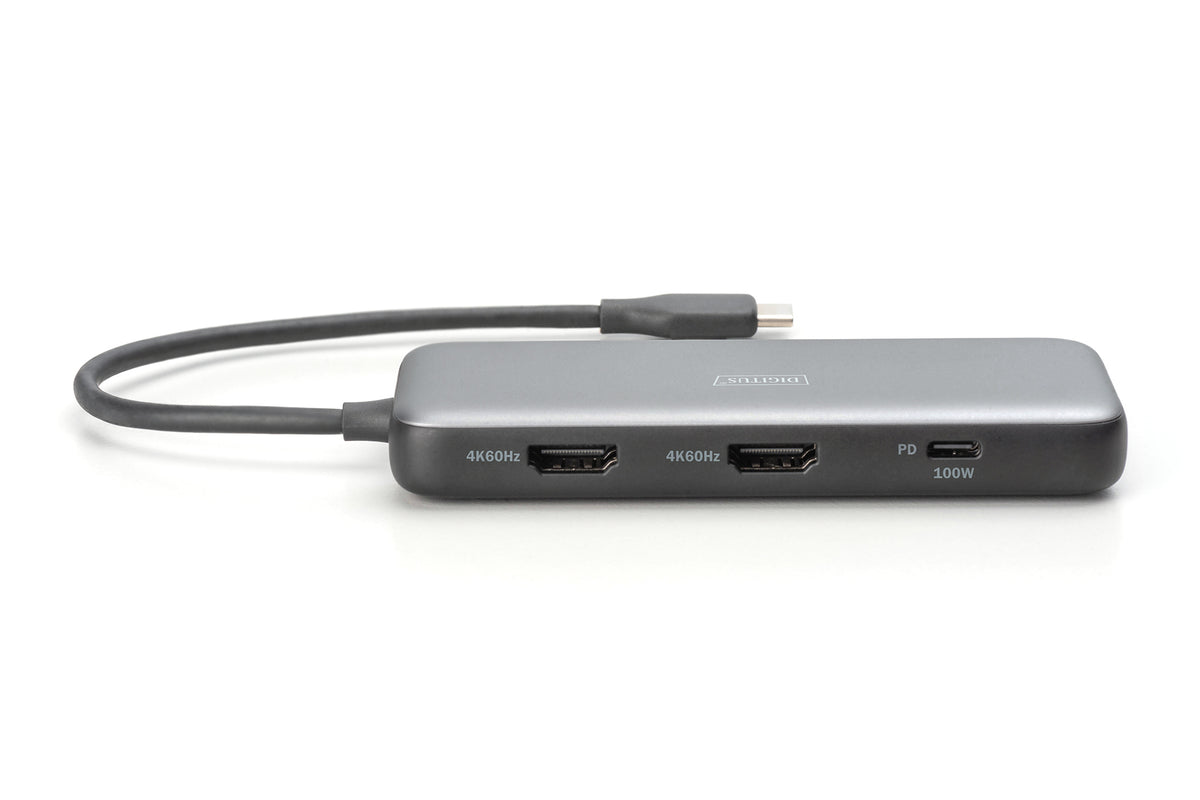 Digitus base de conexión USB-C, 8 puertos