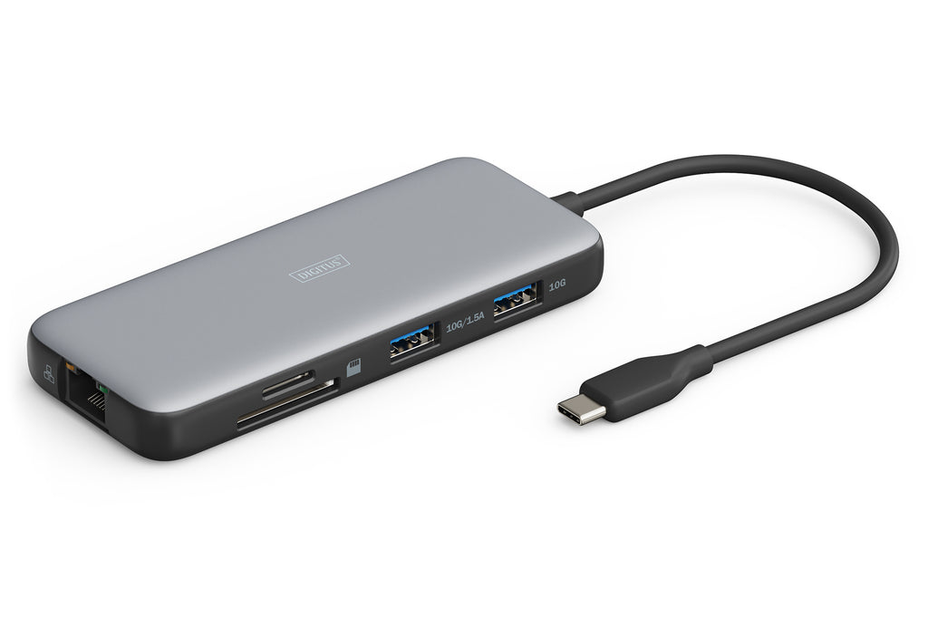 Digitus base de conexión USB-C, 8 puertos