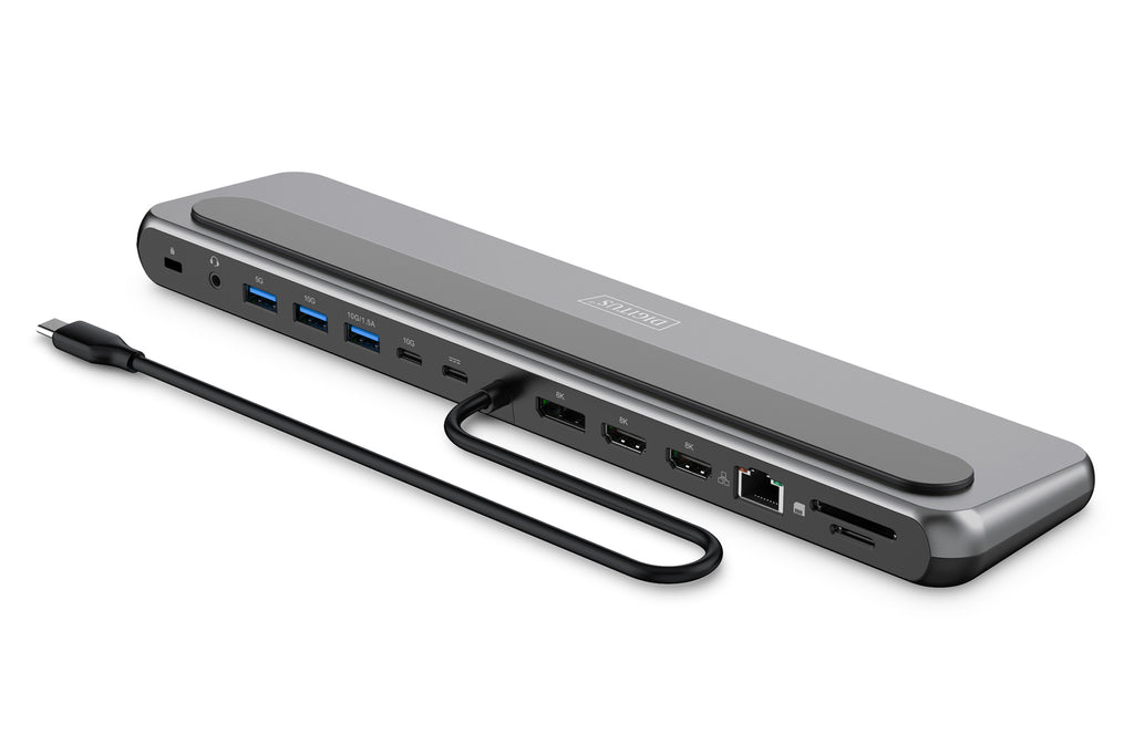 Digitus base de conexión USB-C 8K, 12 puertos