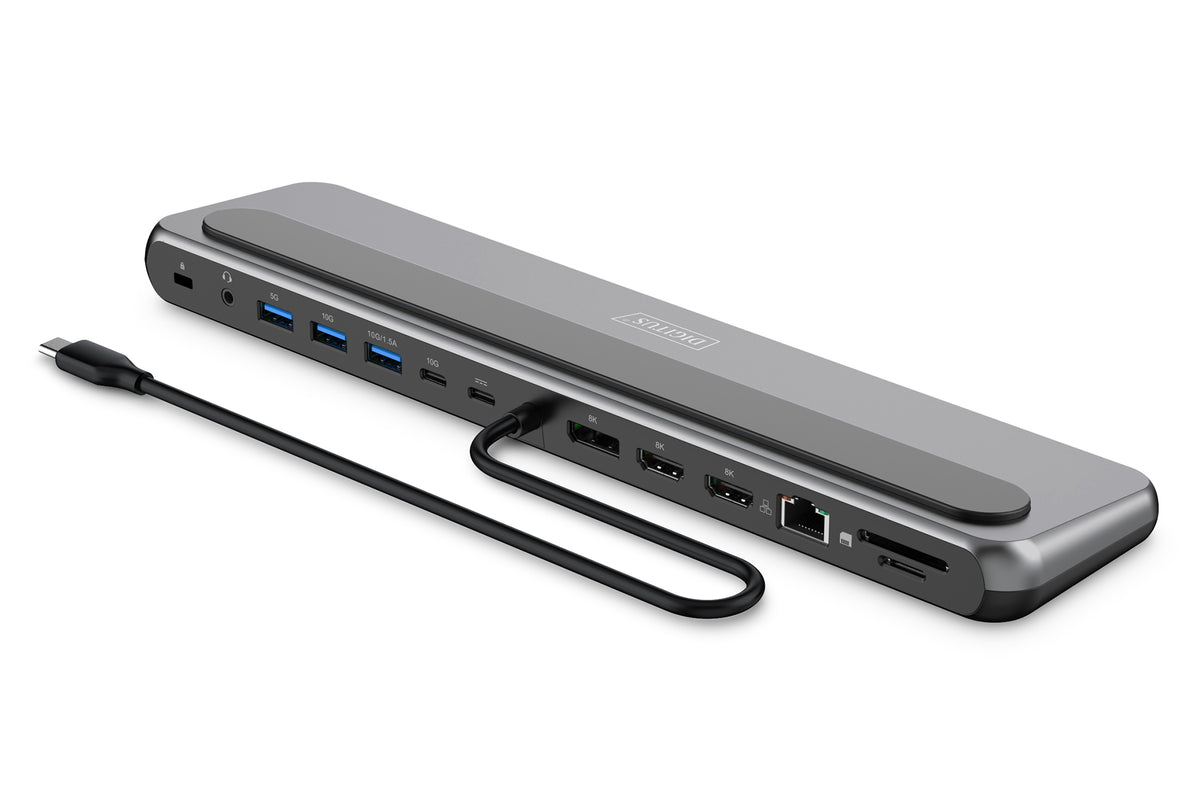 Digitus base de conexión USB-C 8K, 12 puertos