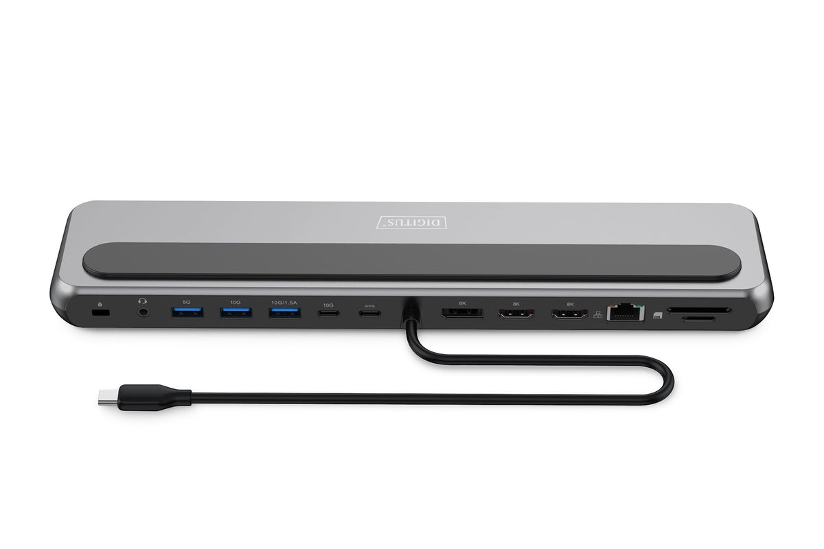 Digitus base de conexión USB-C 8K, 12 puertos