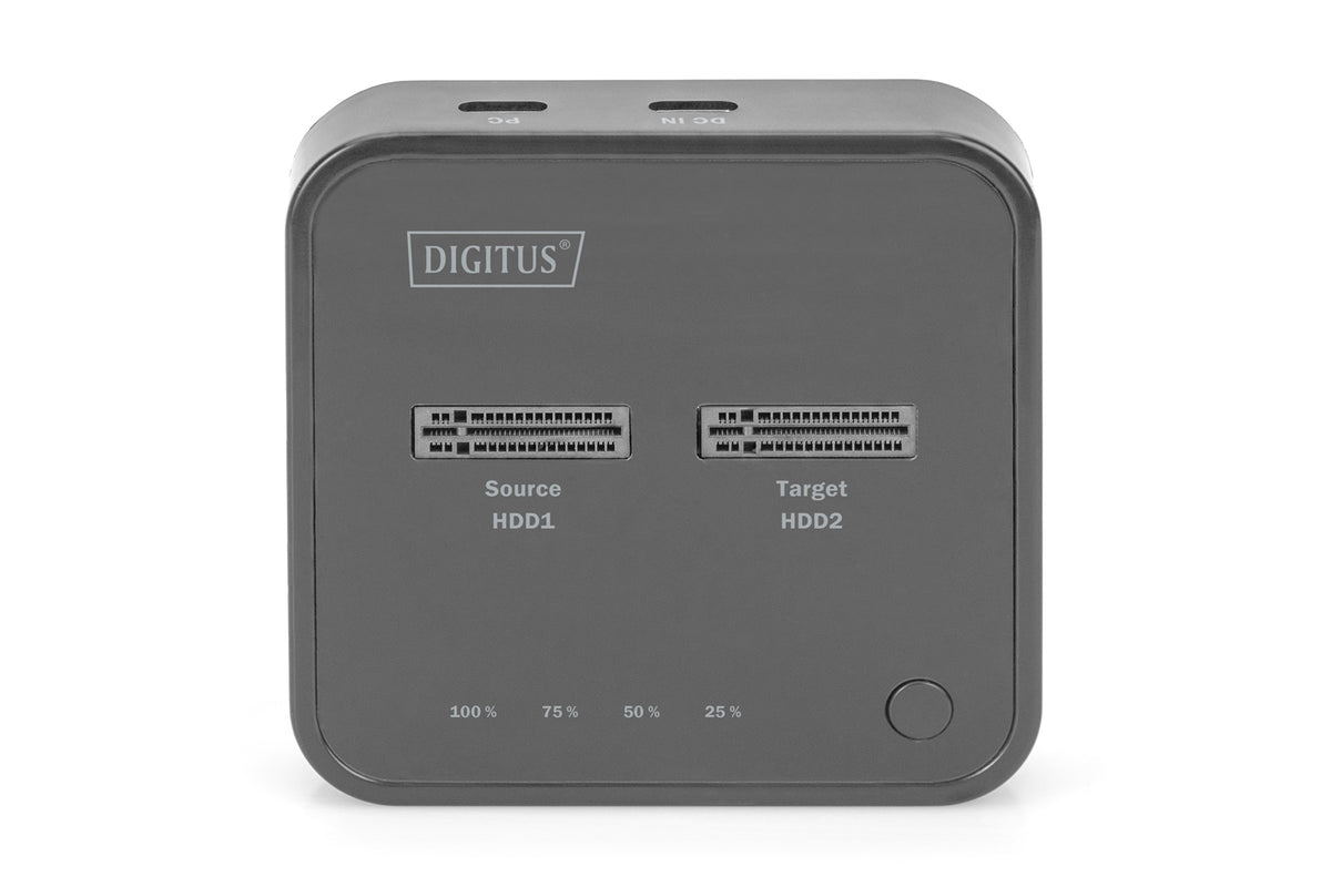 Digitus Base de conexión doble M.2 NVMe SSD con función de clonado sin conexión