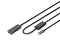 Digitus Active USB 3.2 Gen1 5G extension cable, USB-C - USB-A, 10m