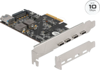 DeLOCK Tarjeta PCI Express x4 4 x USB Tipo C