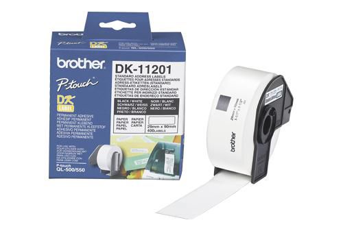 Brother DK-11201 cinta para impresora de etiquetas Negro sobre blanco