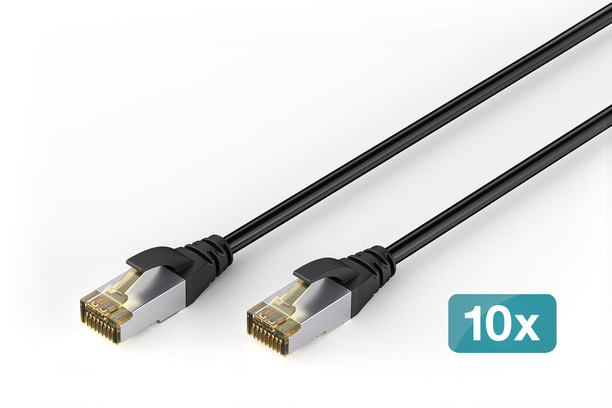 Digitus cable de parcheo exterior CAT 6A S/FTP, PE, 10 piezas (DK-1644-A-010-OD-10)