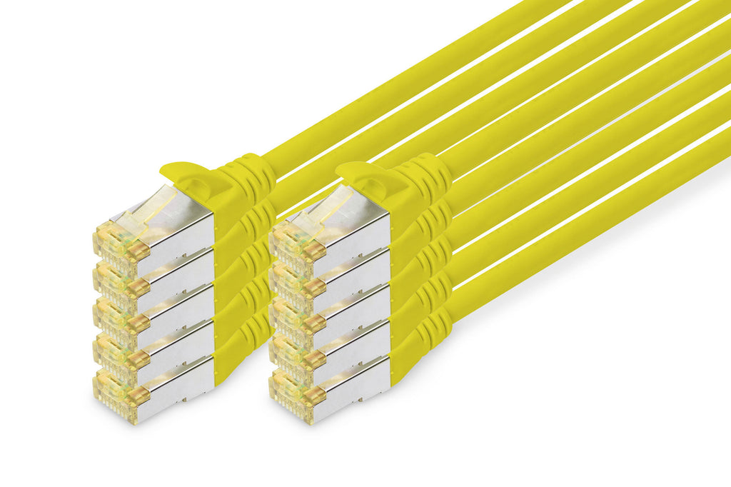 Digitus CAT 6A S/FTP patch cable, 10 pieces (DK-1644-A-020-Y-10)