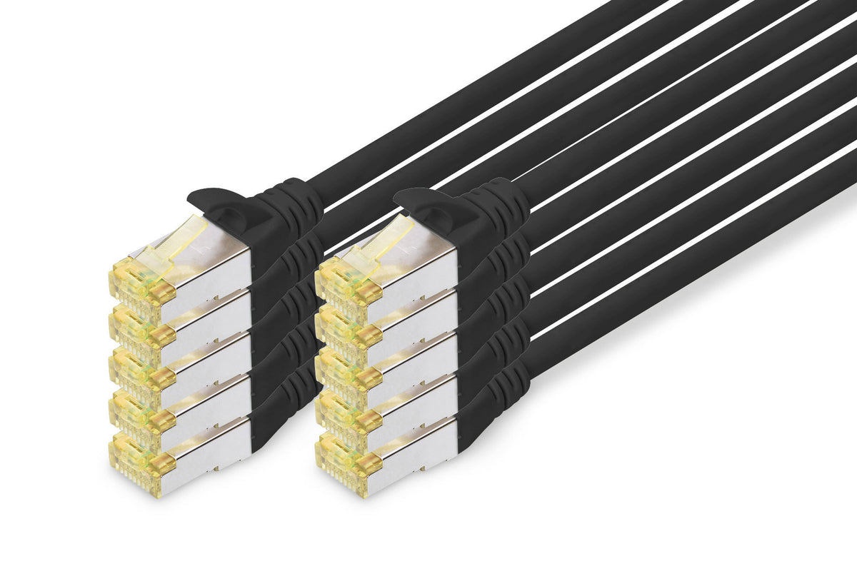 Digitus CAT 6A S/FTP patch cable, 10 pieces (DK-1644-A-030-BL-10)