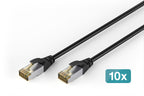 Digitus cable de parcheo exterior CAT 6A S/FTP, PE, 10 piezas (DK-1644-A-030-OD-10)