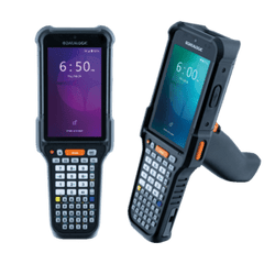 Datalogic Falcon X60, pantalla de 4.3", Android 15, octa-core Qualcomm, 8GB RAM, 128GB almacenamiento, escáner 2D de largo alcance, alfanumérico de 53 teclas, Wi-Fi 6E, empuñadura de pistola, robusto.