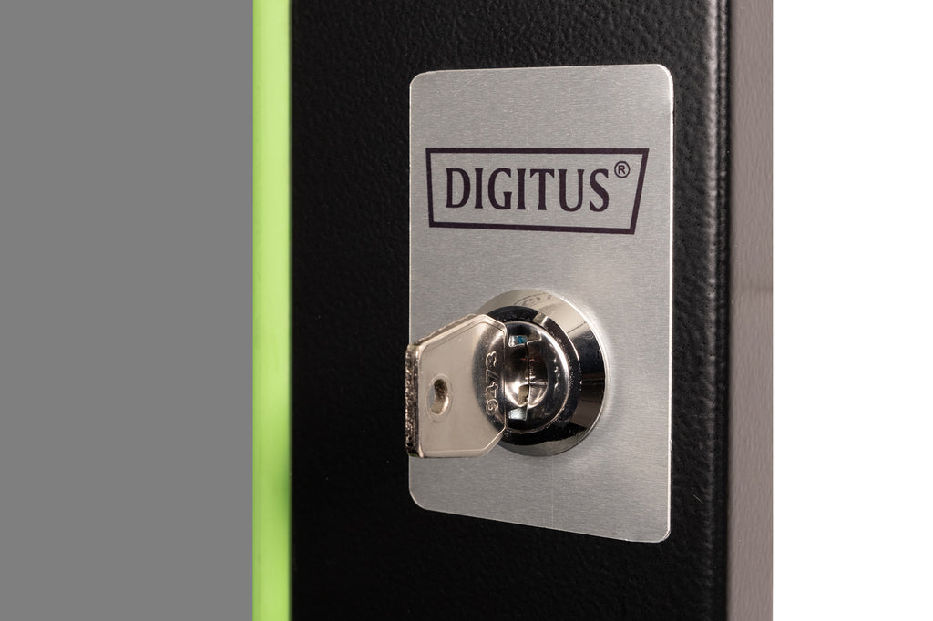 Digitus Puerta frontal de cristal para armario de pared 19 12U serie Unique