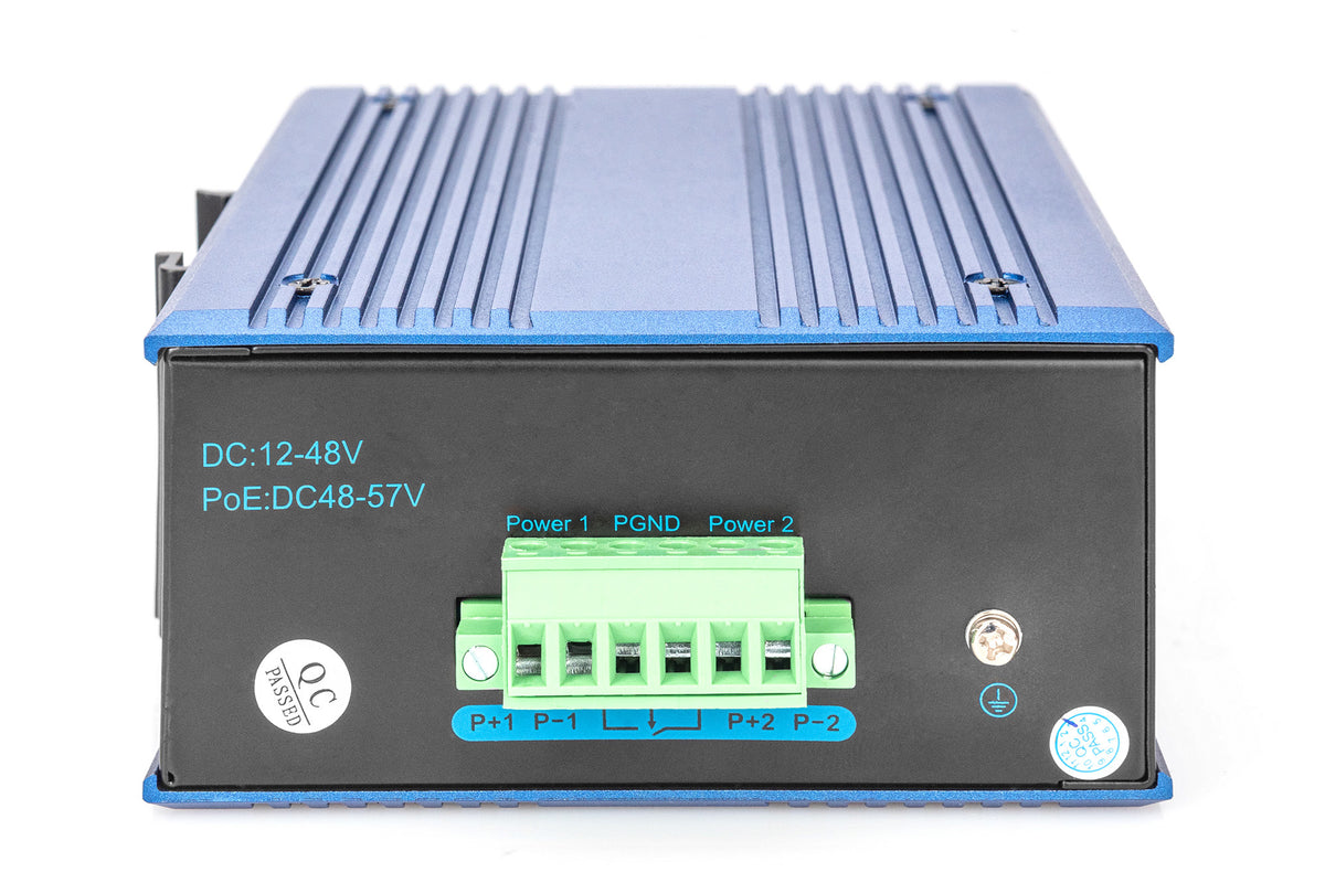 Digitus Conmutador de red Fast Ethernet de 8 puertos, industrial, no gestionado