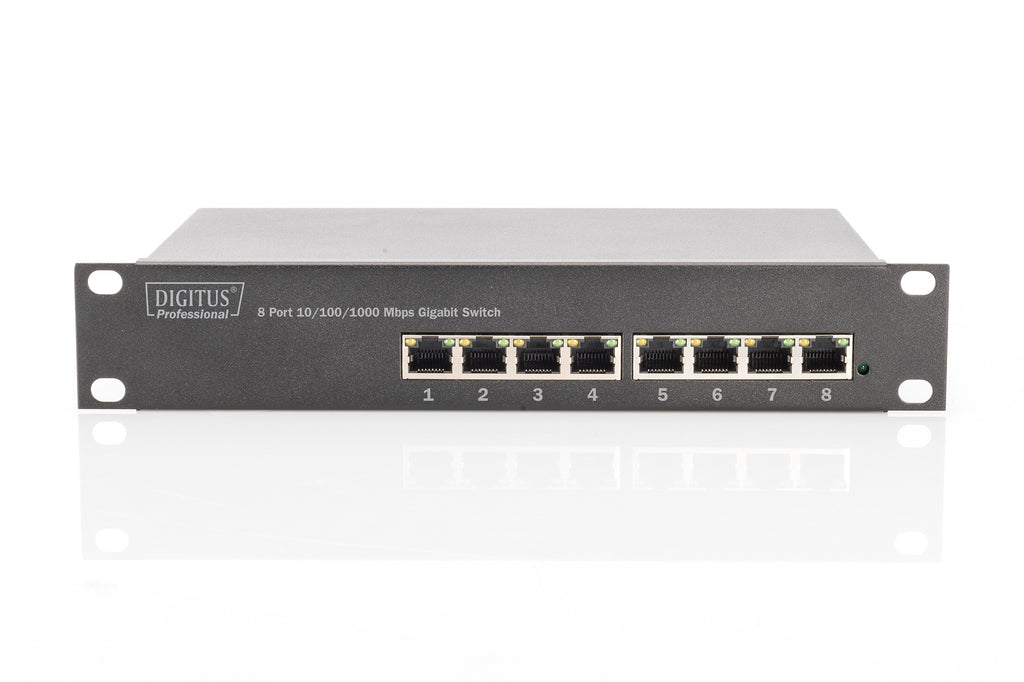Digitus Conmutador Ethernet 10 Gigabit, 8 Puertos, No Gestionado
