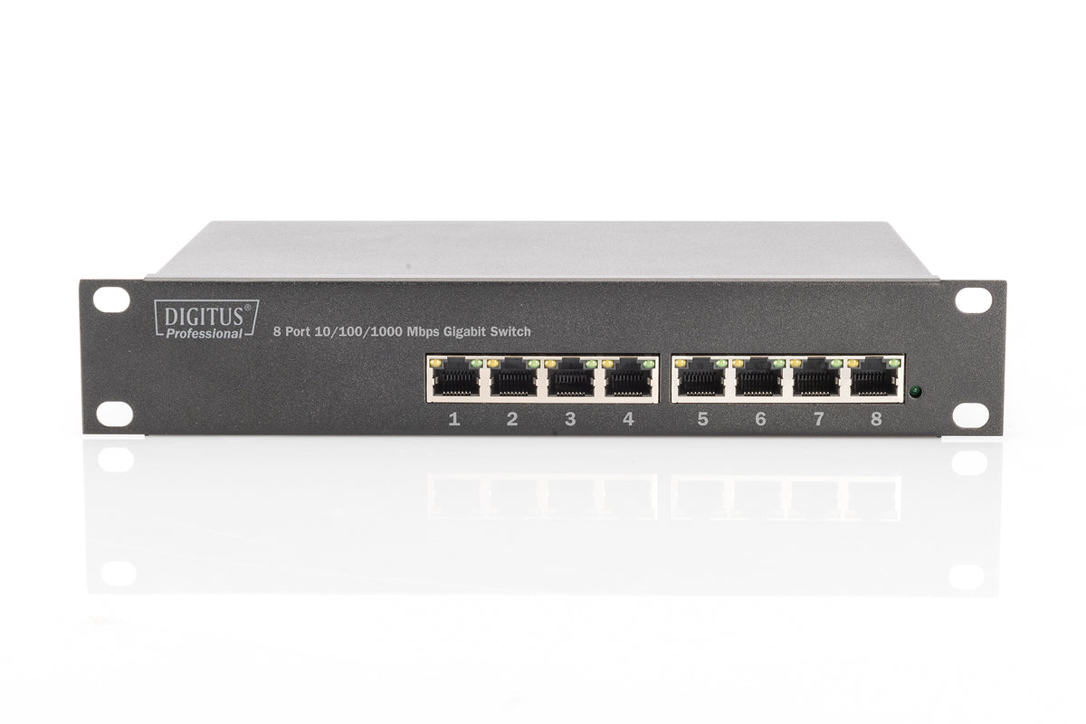 Digitus Conmutador Ethernet 10 Gigabit, 8 Puertos, No Gestionado