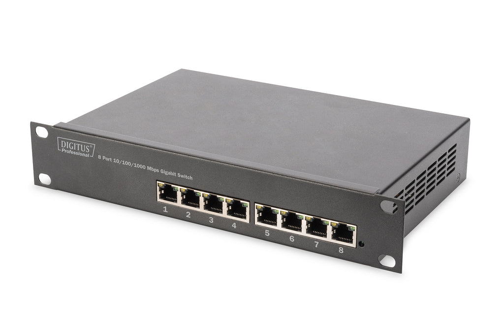 Digitus Conmutador Ethernet 10 Gigabit, 8 Puertos, No Gestionado