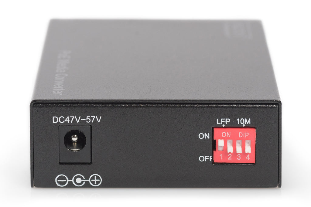 Digitus Gigabit PoE media converter, RJ45 / SC, SM, PSE