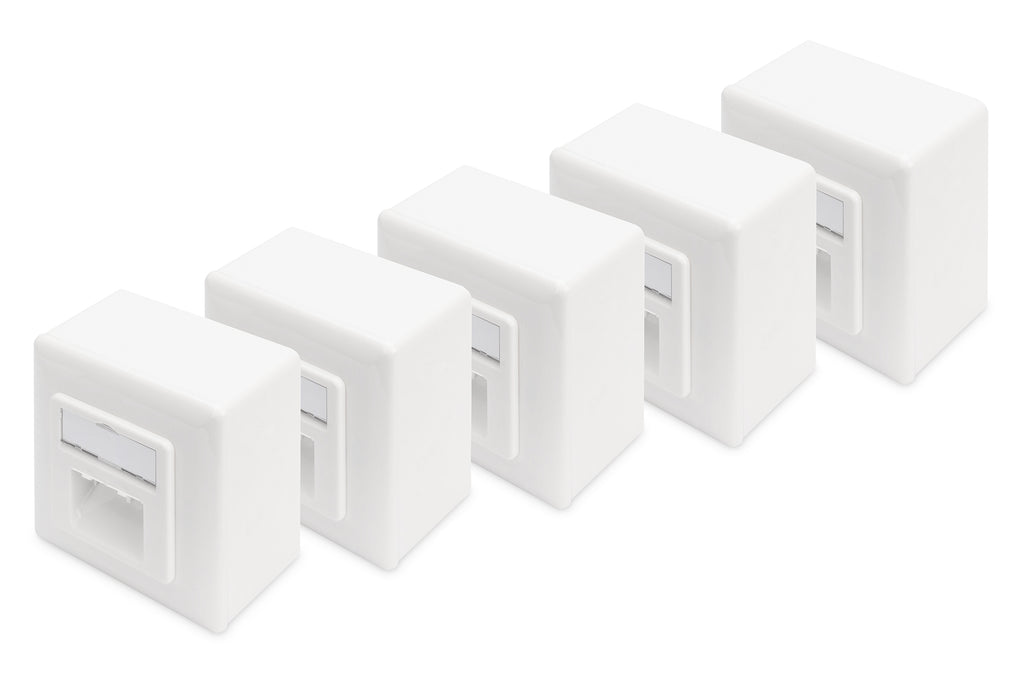 Digitus CAT 6, Clase E Toma de corriente RJ-45 Blanco