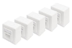 Digitus CAT 6, Clase E Toma de corriente RJ-45 Blanco