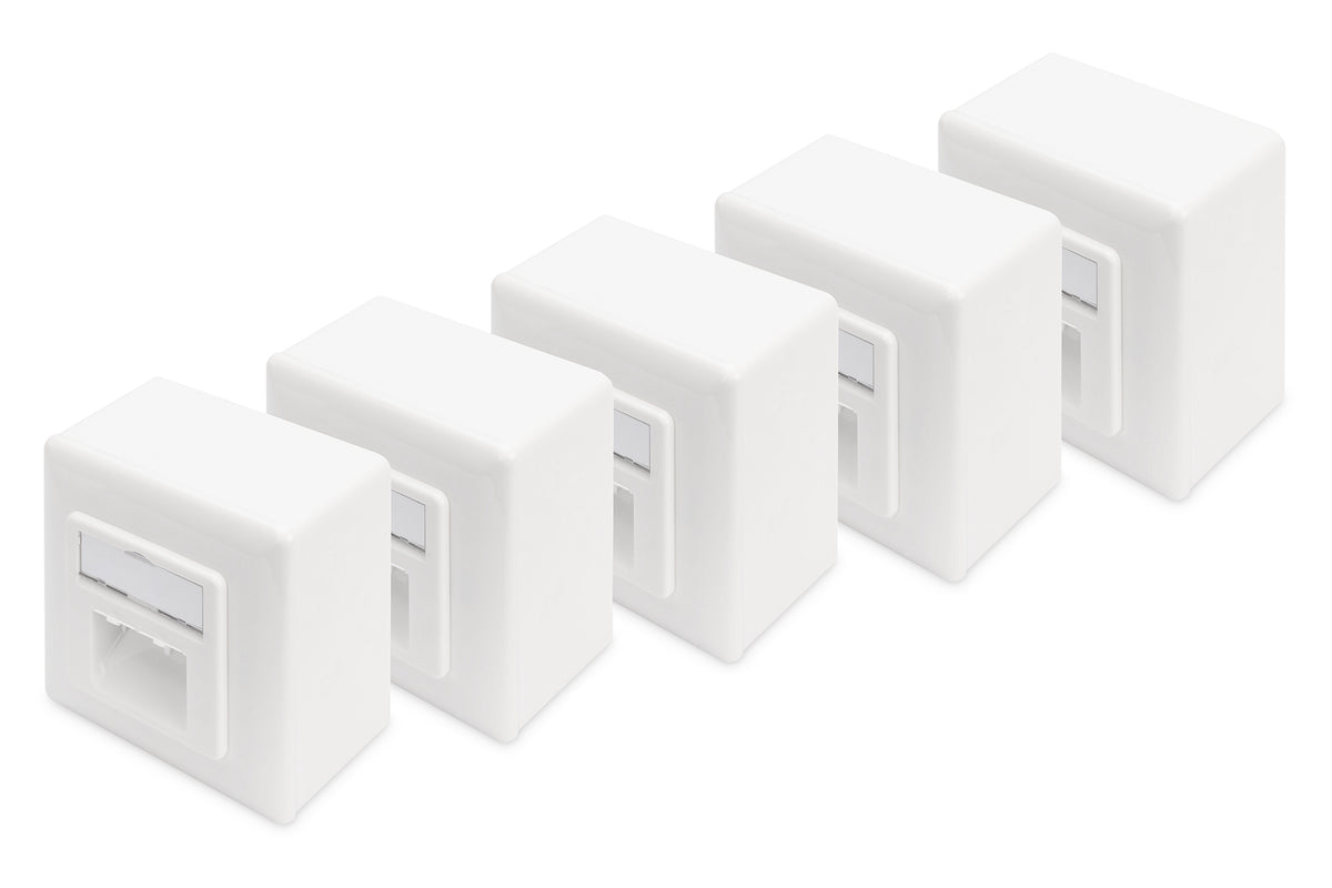 Digitus CAT 6, Clase E Toma de corriente RJ-45 Blanco