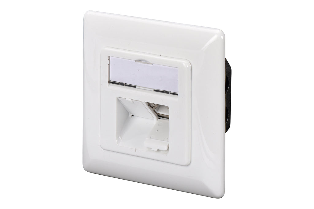 Digitus DN-9008-1 Toma de corriente 2 x RJ-45 Blanco