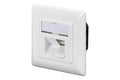 Digitus DN-9008-1 Toma de corriente 2 x RJ-45 Blanco