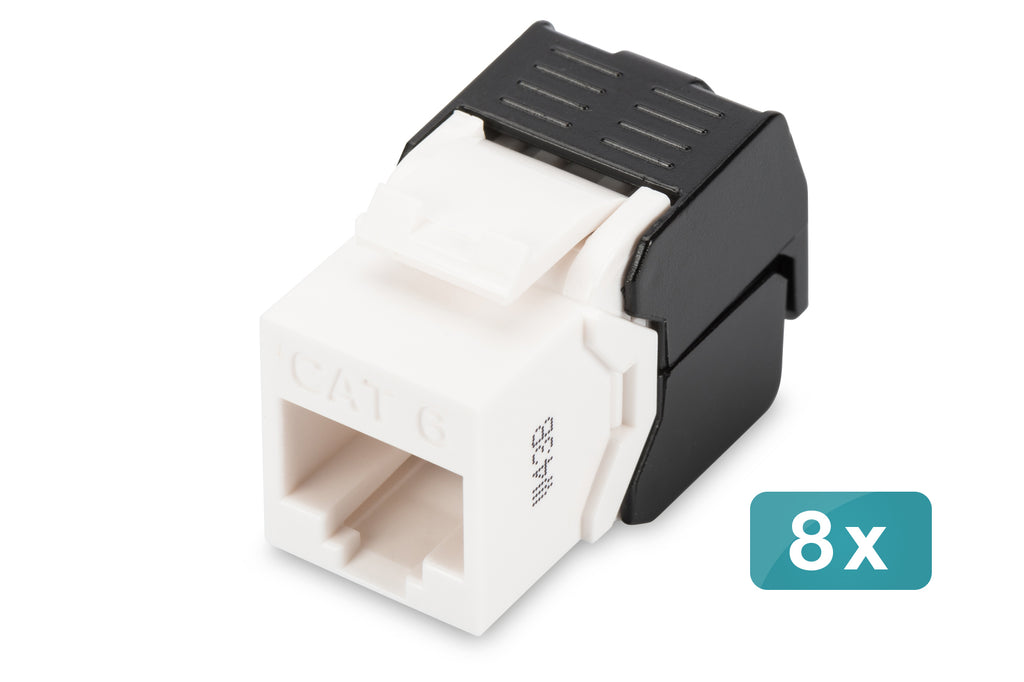 Digitus CAT 6 Keystone Jack, unshielded - 8 pieces