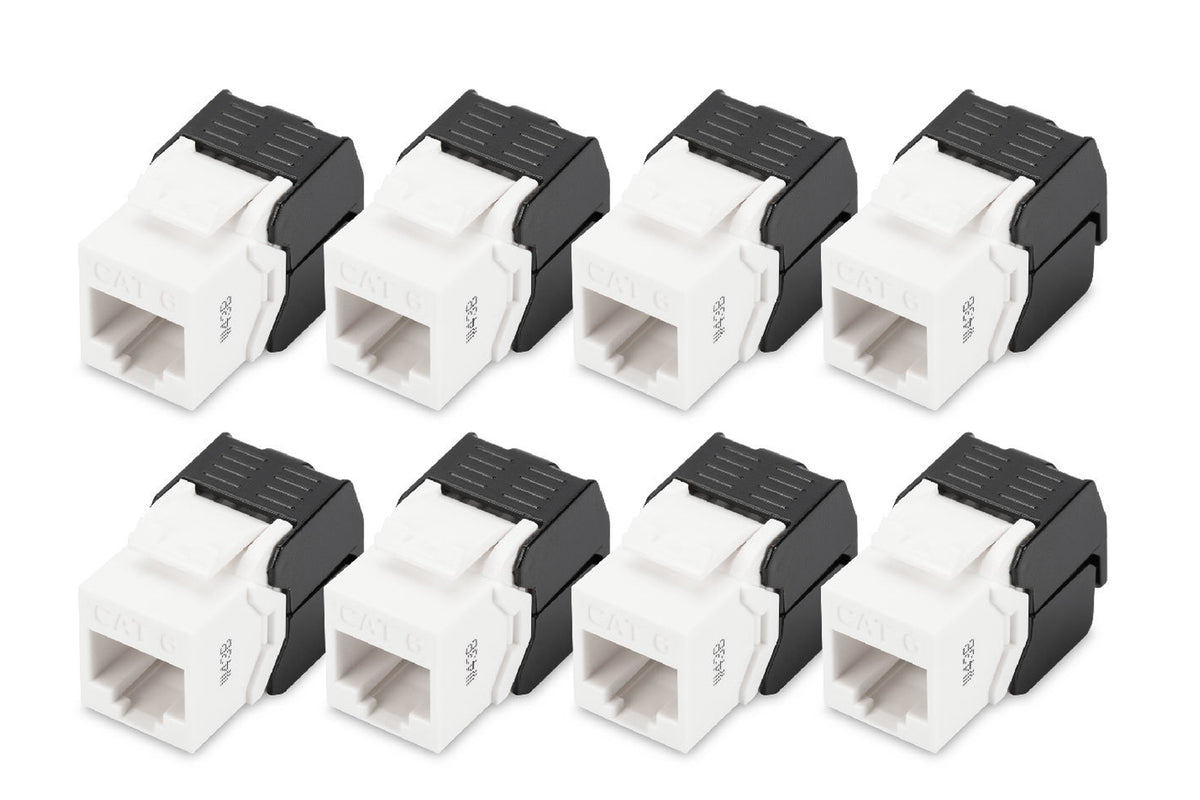 Digitus CAT 6 Keystone Jack, unshielded - 8 pieces
