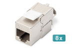 Digitus Módulo Keystone CAT 6A, apantallado, sin herramientas - 8 piezas