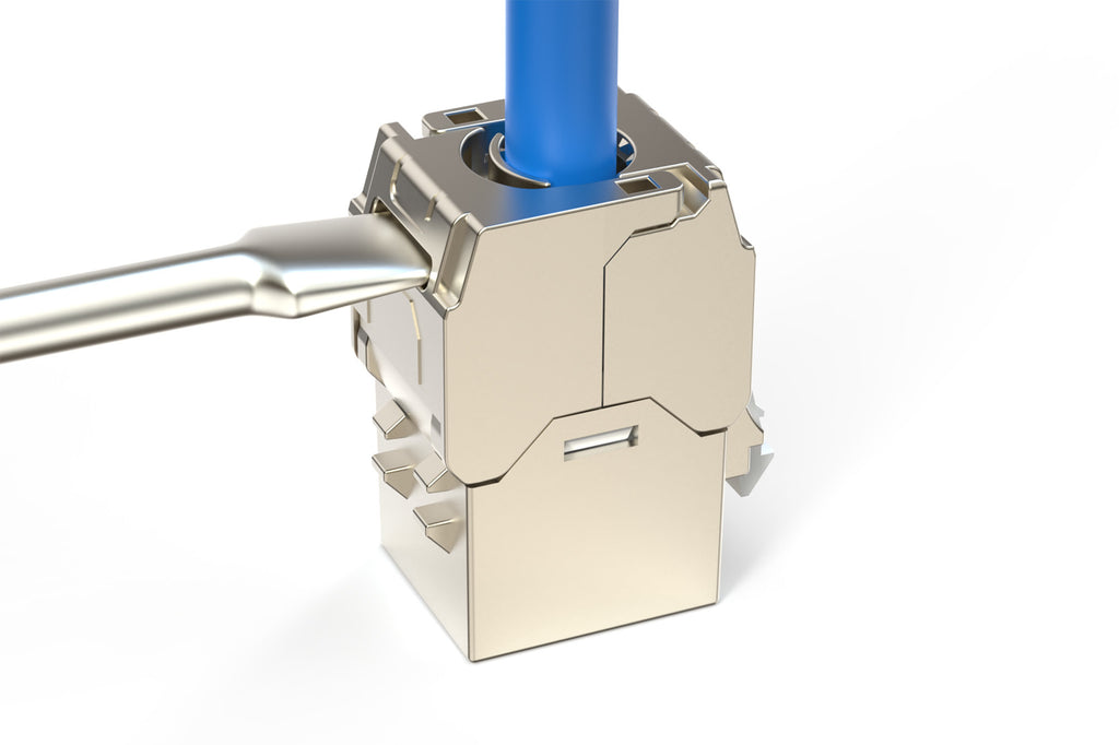 Cat 6a Compac Keystonmodul 24x - Shielded Tool-Free Connection