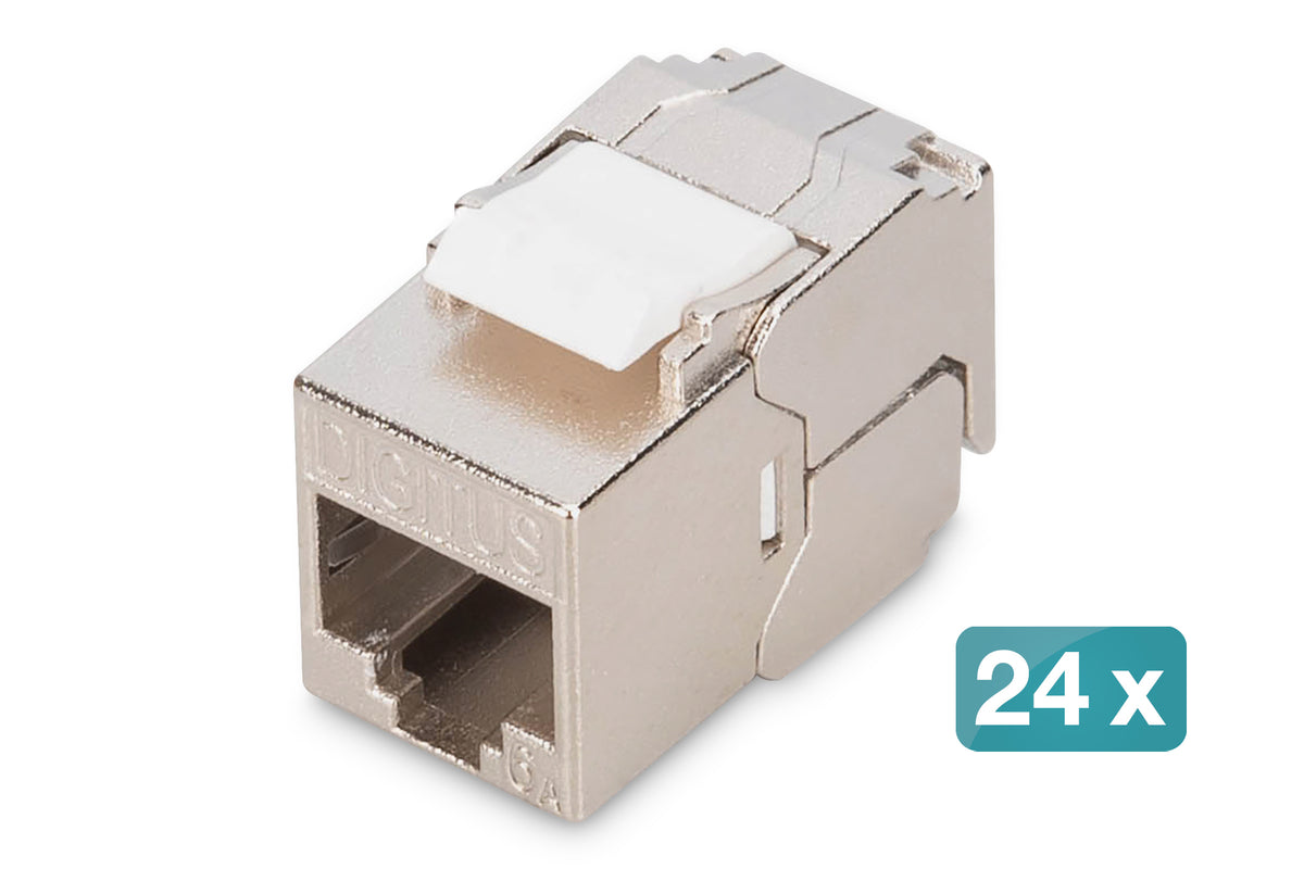 Cat 6a Compac Keystonmodul 24x - Shielded Tool-Free Connection