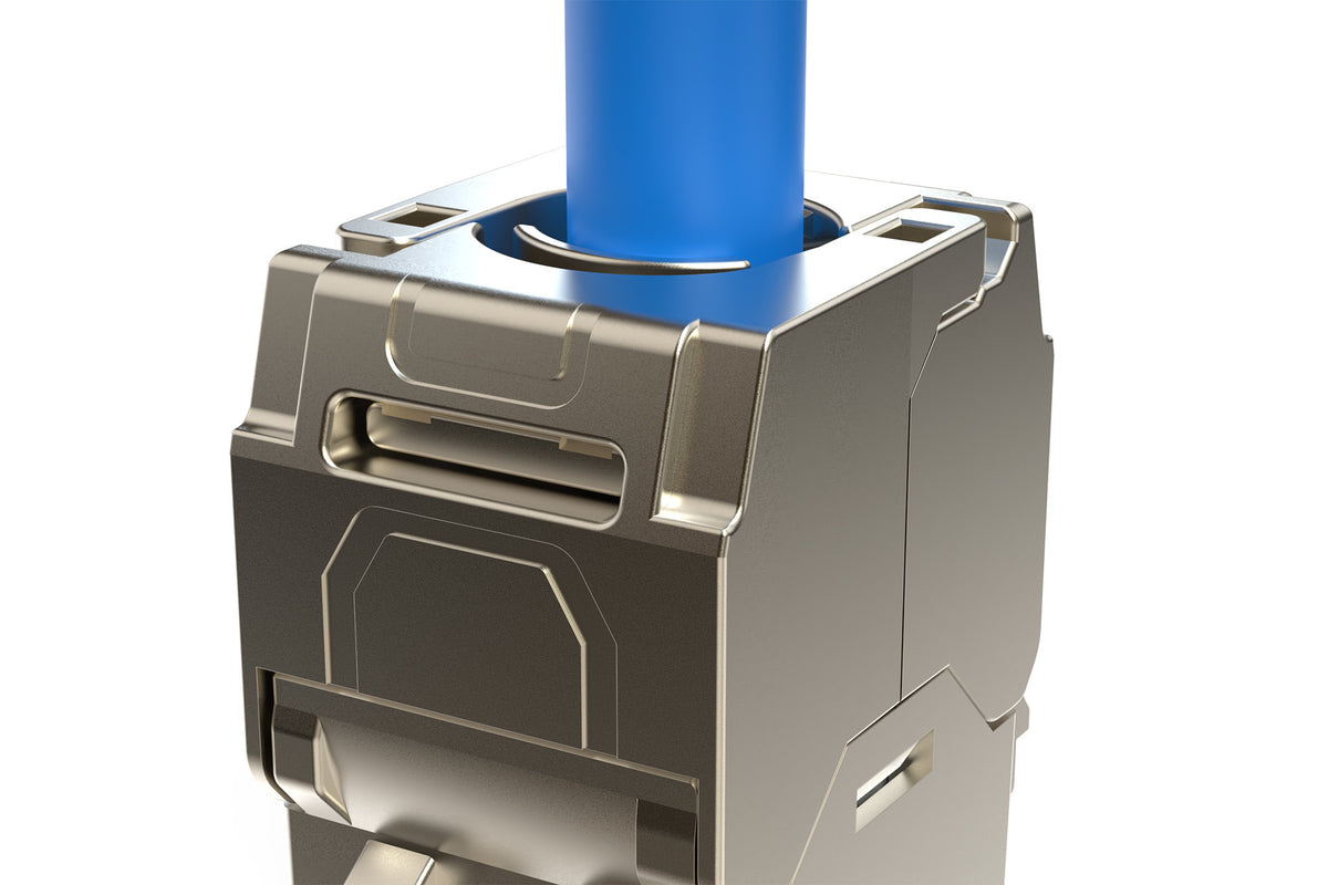 Cat 6a Compact Keystonemodul 1x - Shielded Tool-Free Connection