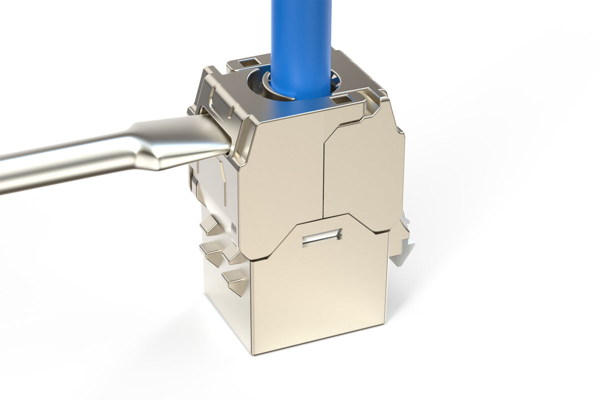 Cat 6a Compact Keystonemodul 1x - Shielded Tool-Free Connection