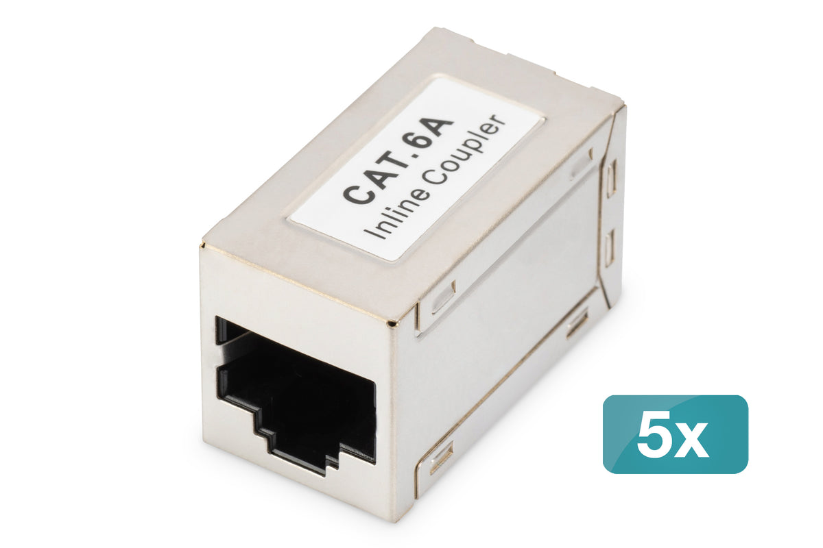 Digitus CAT 6A modular couplers, shielded - 5 pieces