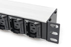 Digitus Regleta de enchufes con perfil de aluminio, 10 tomas
