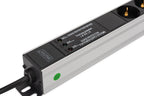 Digitus DN-95438 unidad de distribución de energía 9 tomas CA 1U Negro, Plata