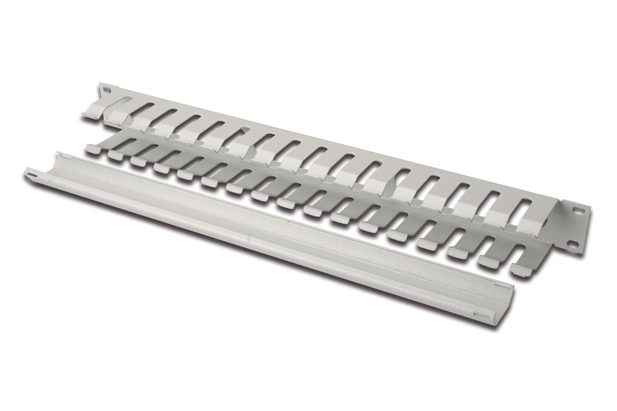 Digitus Panel de gestión de cables con tapa desmontable para armarios de 483 mm