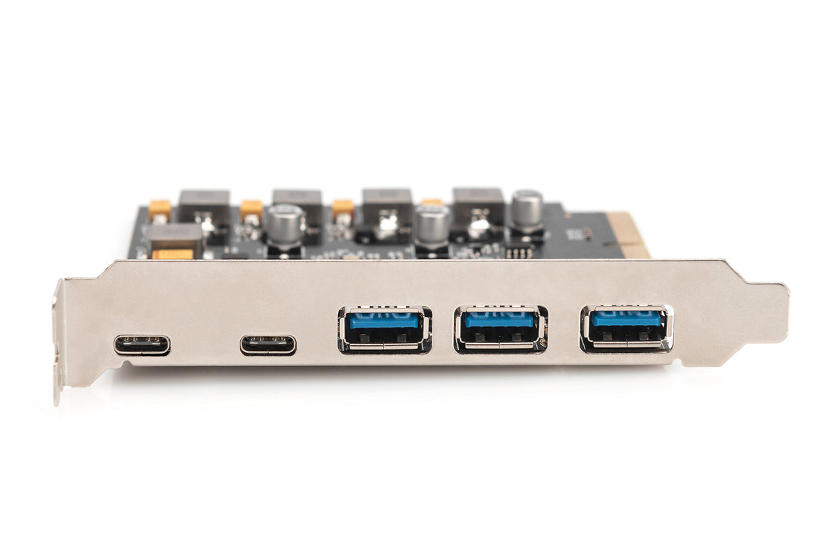 Digitus Tarjeta PCIe 2x USB-C + 3x USB