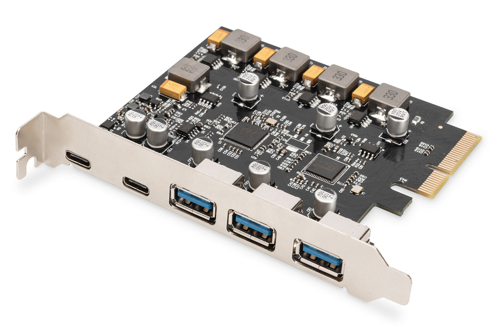 Digitus Tarjeta PCIe 2x USB-C + 3x USB