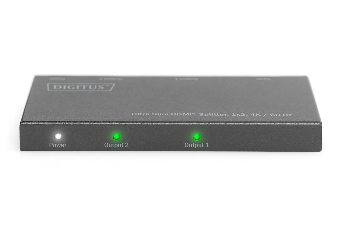 Digitus Ultra Slim HDMI Splitter, 1x2, 4K / 60 Hz