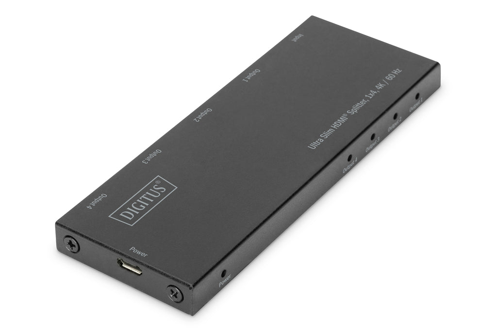 Digitus Ultra Slim HDMI splitter, 1x4, 4K / 60 Hz